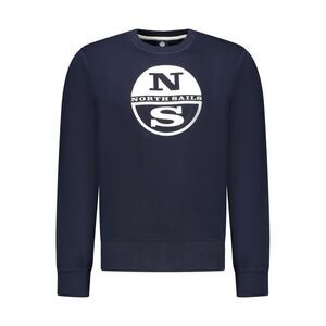 North Sails Blue Cotton Men Men's Sweatshirt